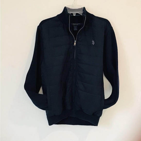US Polo Assn zipper sweater jacket, size L - Picture 1 of 6